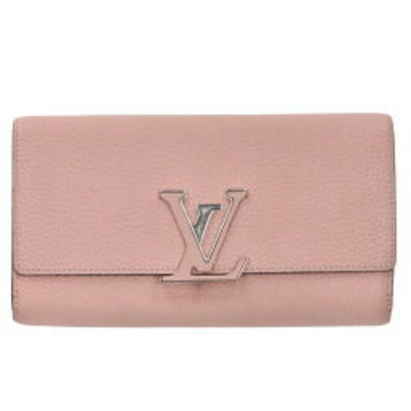 Louis Vuitton Portefeuille Capucines Taurillon Leather Long Wallet Pink - Picture 1 of 3